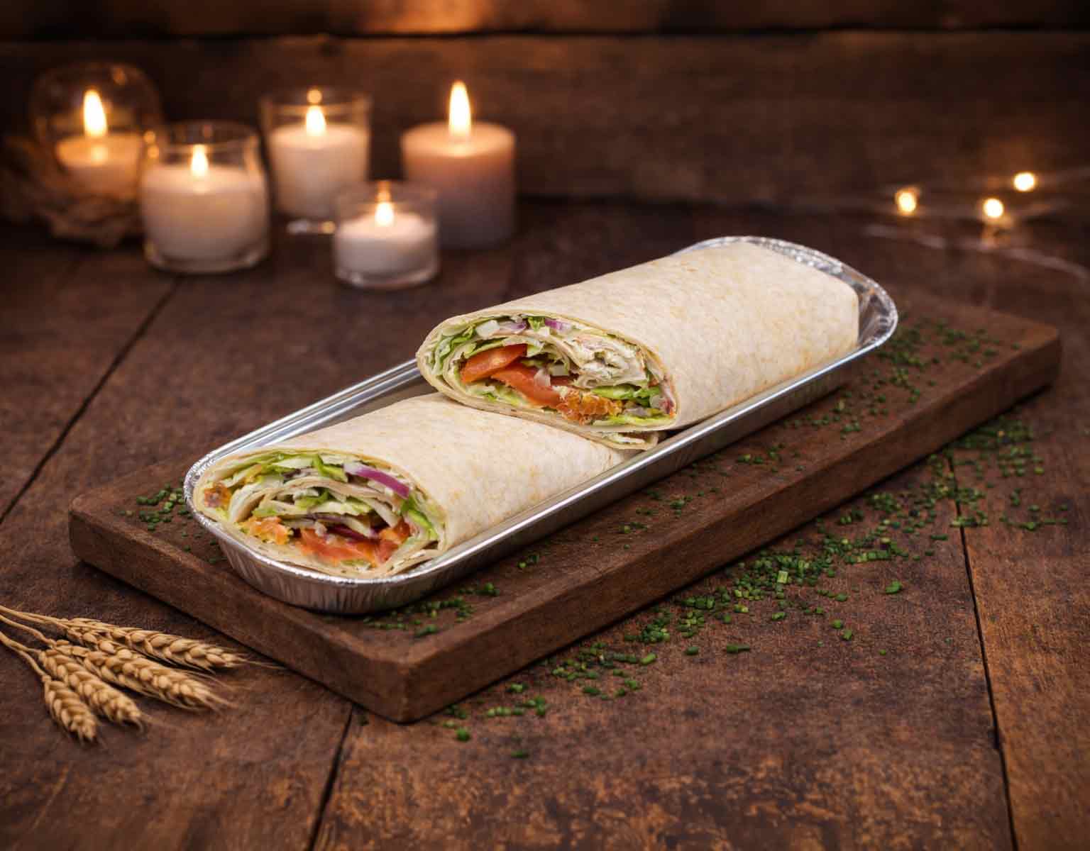 Wrap gerookte zalm